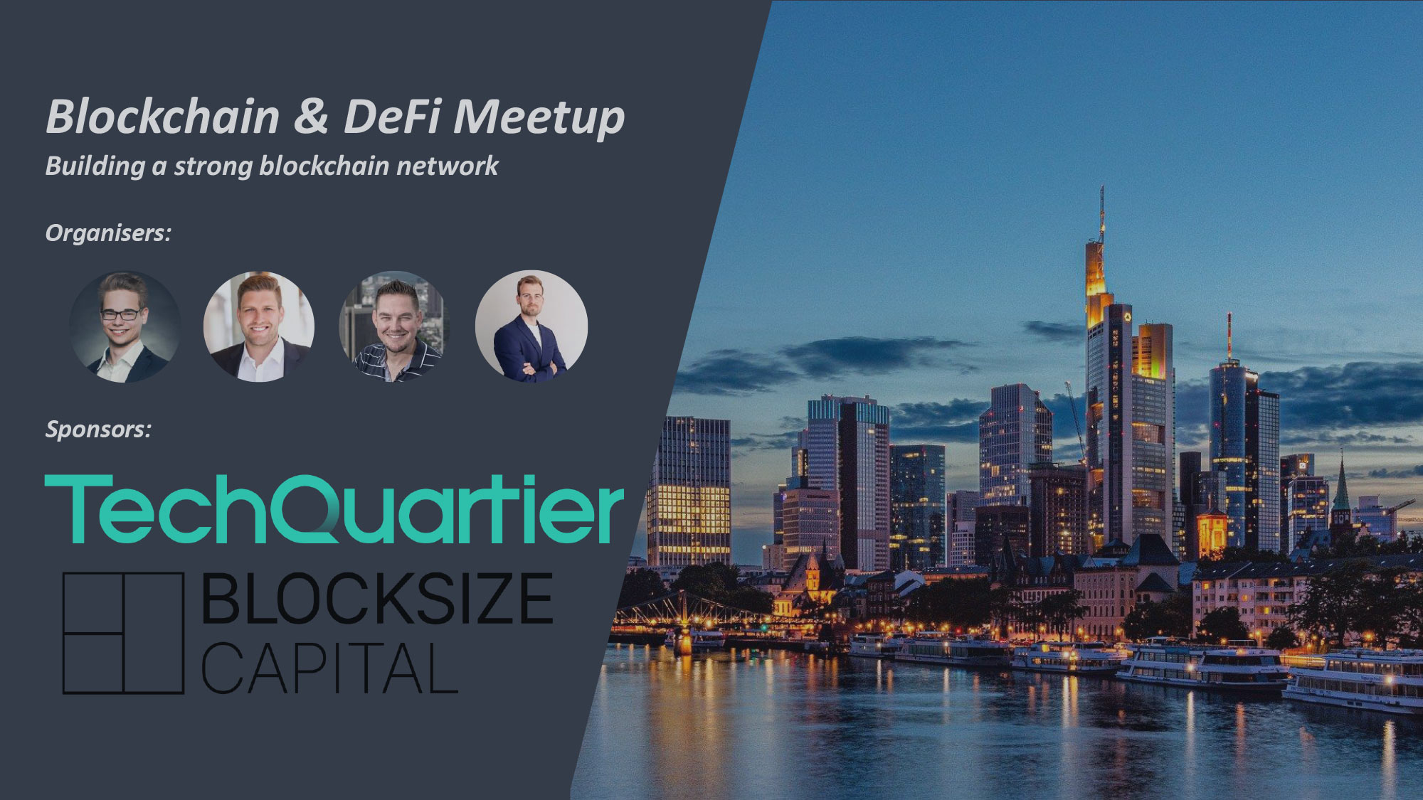 Europe Blockchain Meetup - European DeFi community - Frankfurt - Blocksize Capital - TechQuartier