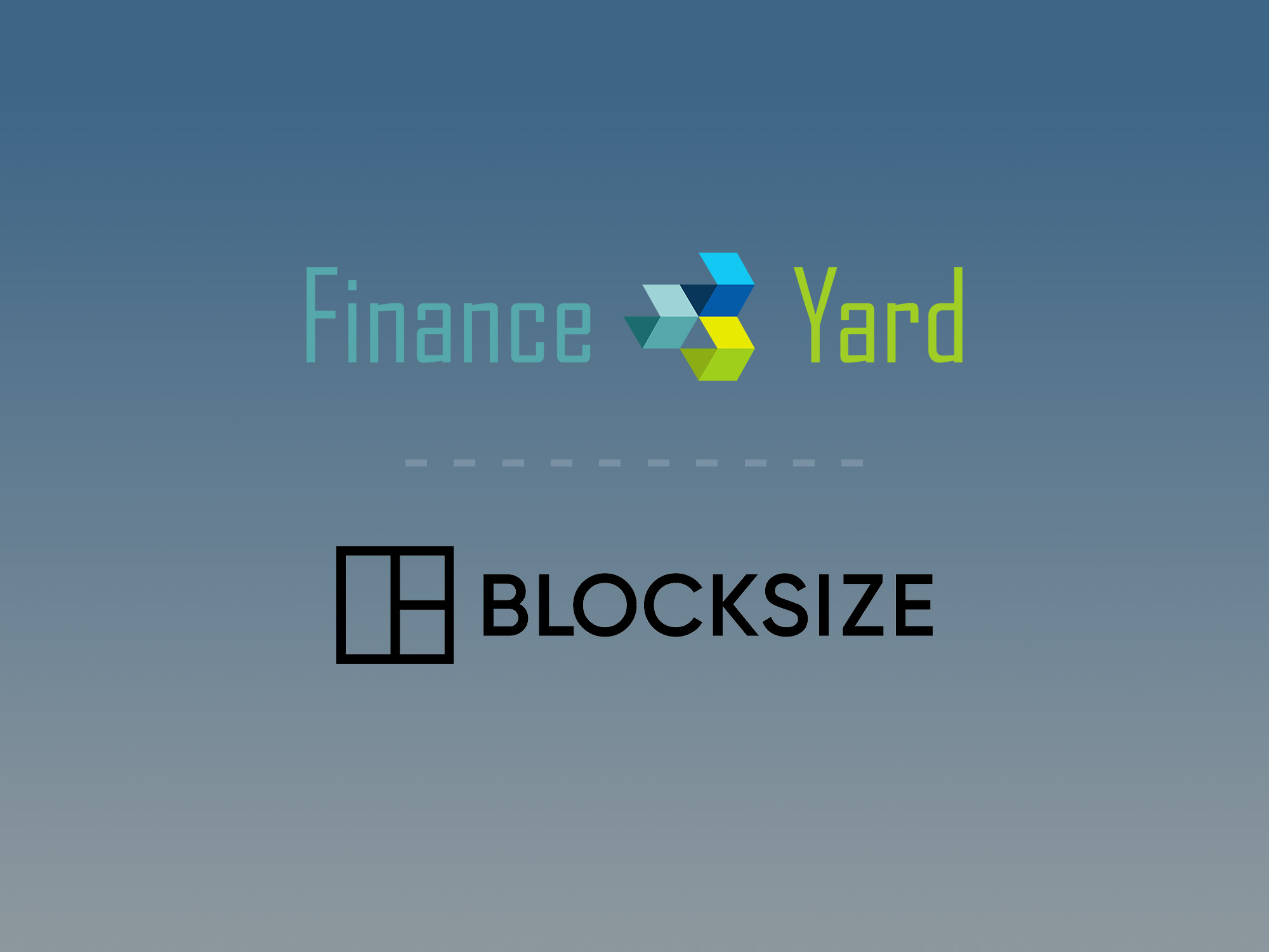 Finance Yard - BLOCKSIZE - Partnership announcement - premium partner cooperation - digital assets and market data